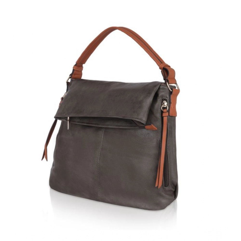 Generic Women's Faux Leather Solid Sling Bag (Green)