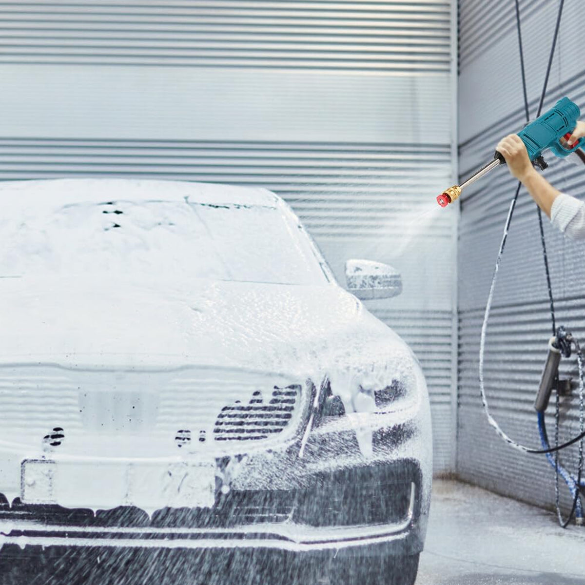 88vf Car Washer Gun Wireless High Pressure Washer Water Spray Gun (1 Set)
