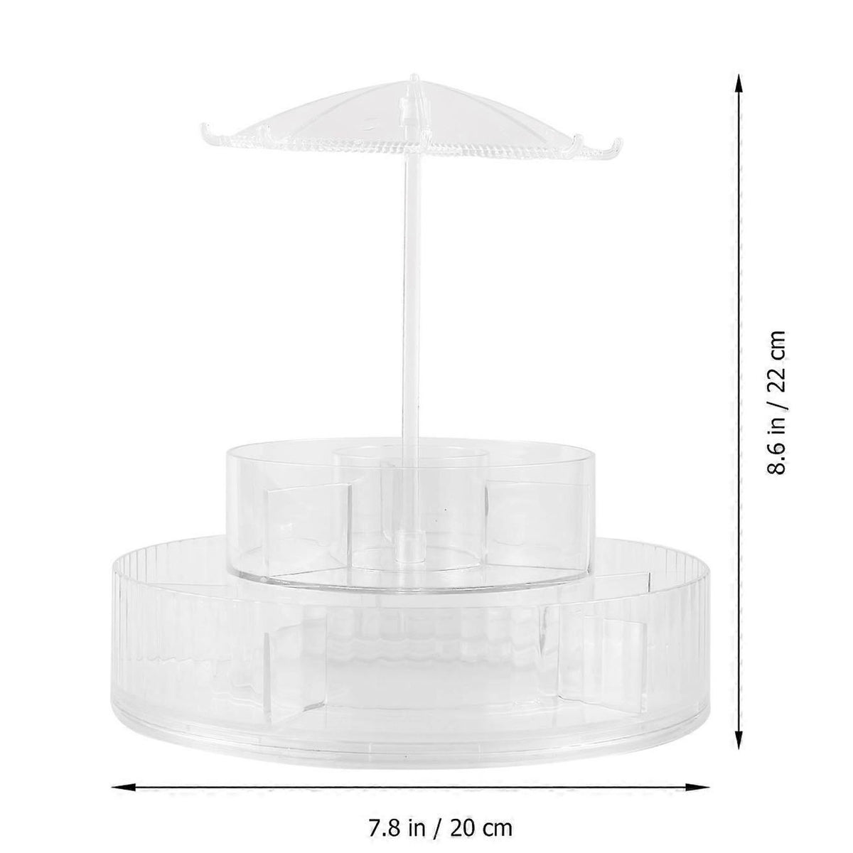 Premium 360 Rotating Makeup  Jewellery Organizer Stand (1 Pc)