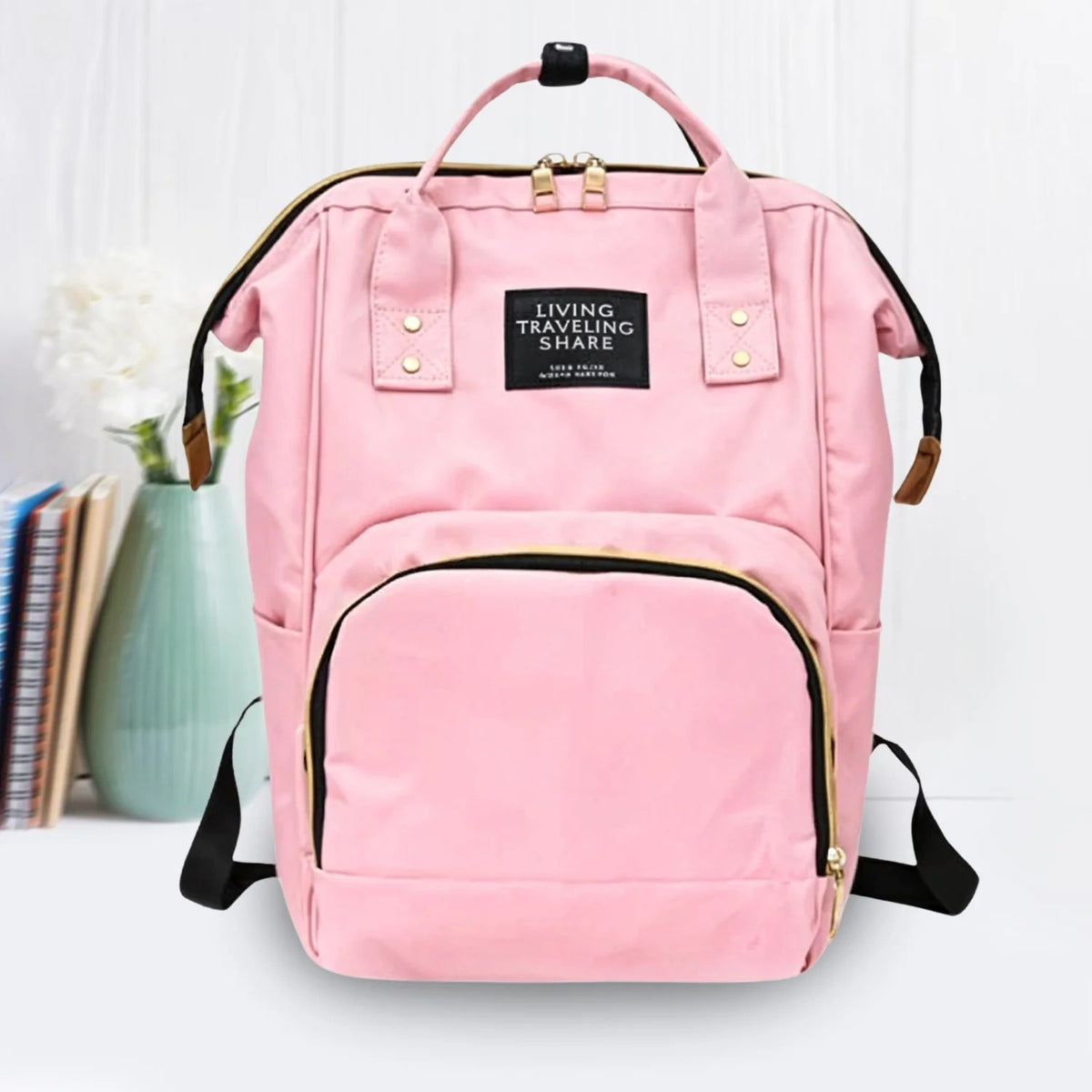 Multipurpose Large Capacity Moms Backpack Diaper Bag (1 Pc  17 Pocket  Big)