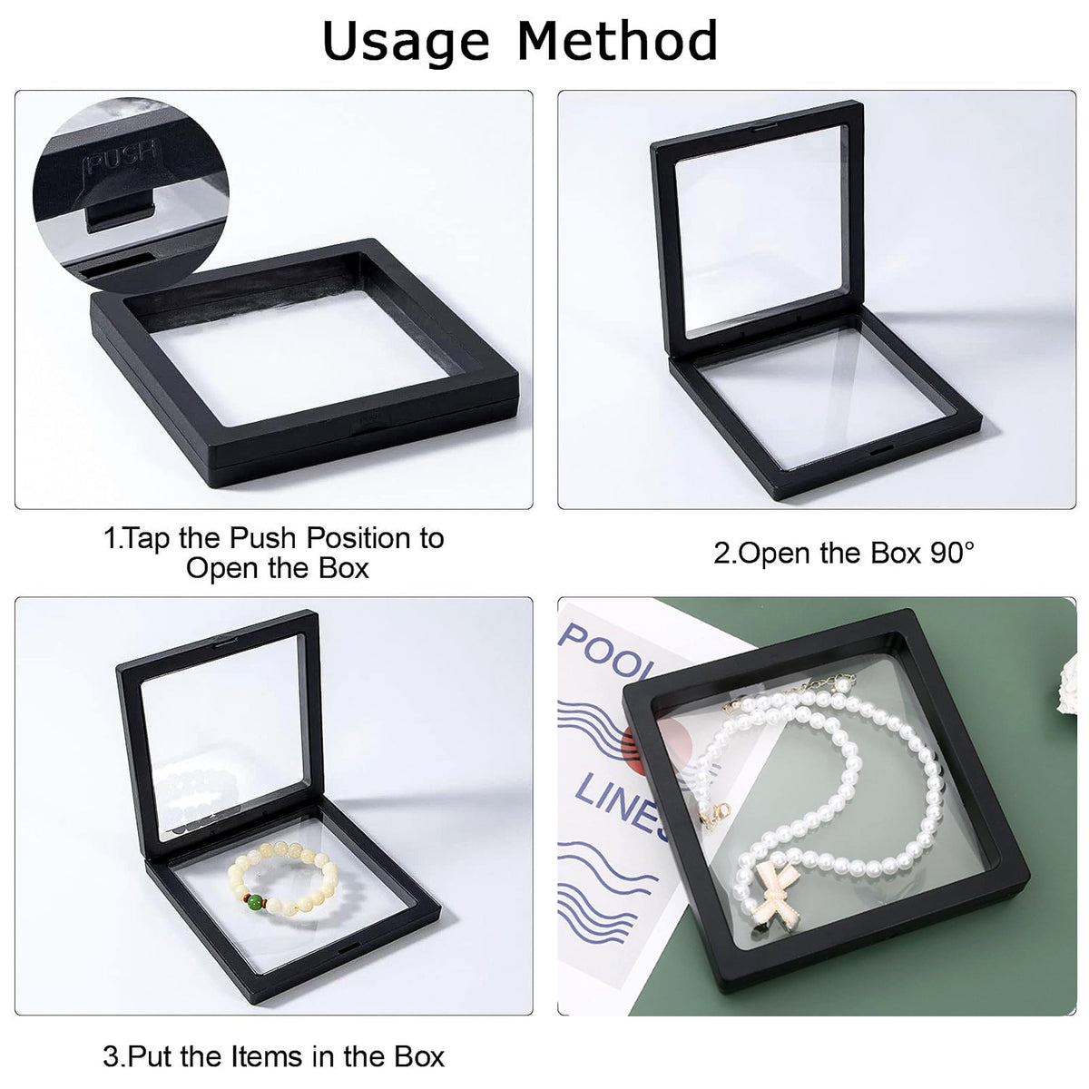 Transparent Jewellery Display Box (11x11 Cm  1 Pc)